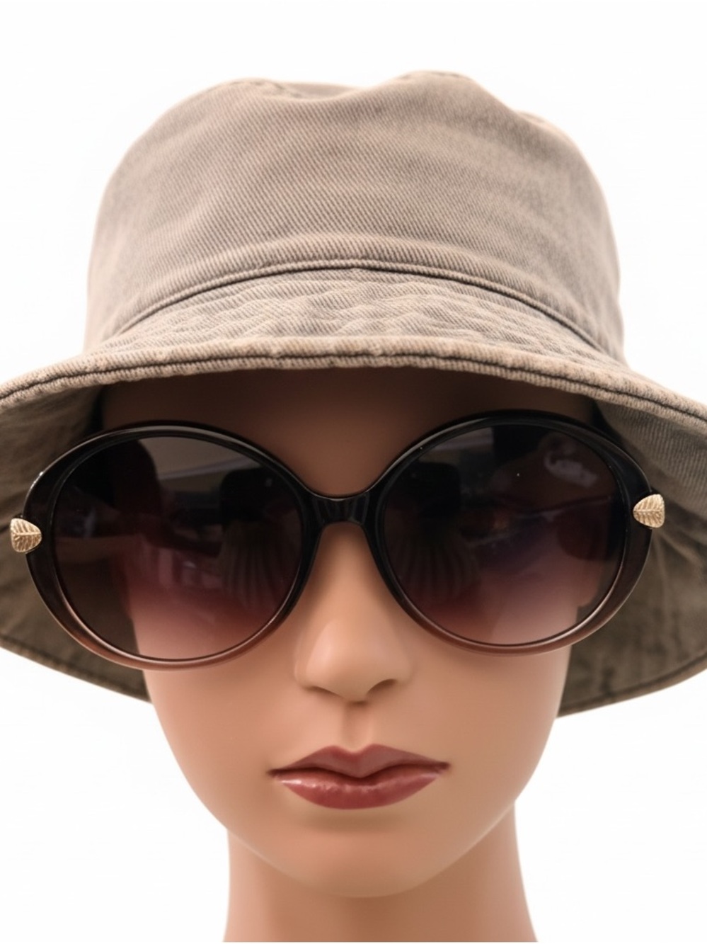 Beige Bucket Hat - Women